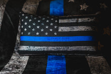Load image into Gallery viewer, BEC Thin Blue Line Flag Premium Throw Pillow
