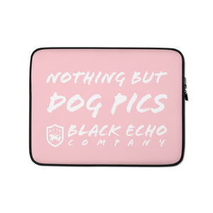 Nothing but Dog Pics Laptop Sleeve - Pink