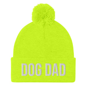 DOG DAD Pom Pom Beanie Hat