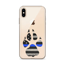 Load image into Gallery viewer, Thin Blue Line Flag Paw - iPhones