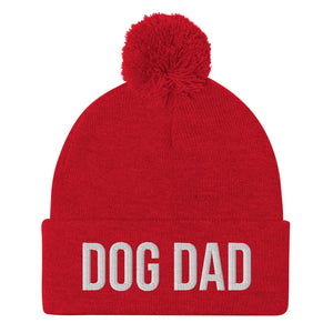 DOG DAD Pom Pom Beanie Hat
