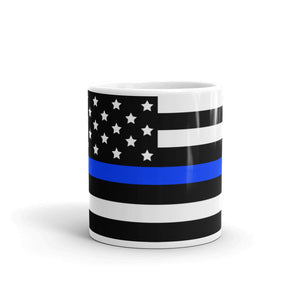 thin blue line flag mug