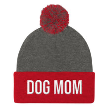 Load image into Gallery viewer, DOG MOM Pom Pom Beanie Hat